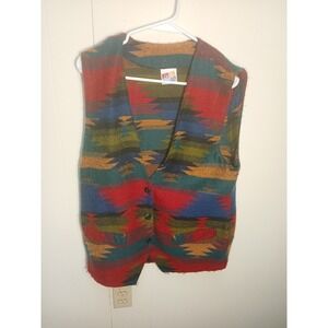 Vintage GO TO PIECES Womens M Aztec Soutwest Acrylic USA
